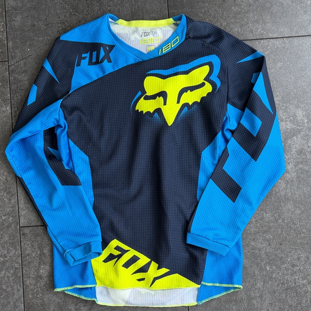 Fox Kids Blue and Neon Yellow Jersey